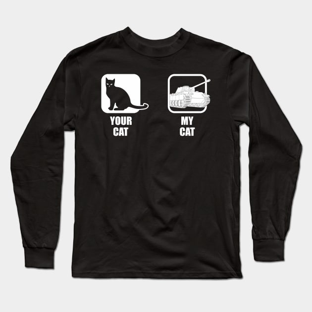 Your Cat and My Cat Pz-V Panther Long Sleeve T-Shirt by FAawRay